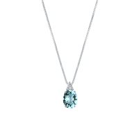 Collana Mirco Visconti Donna in Oro bianco Acquamarina 1.42 Ct LF231/10AC - LF231/10AC